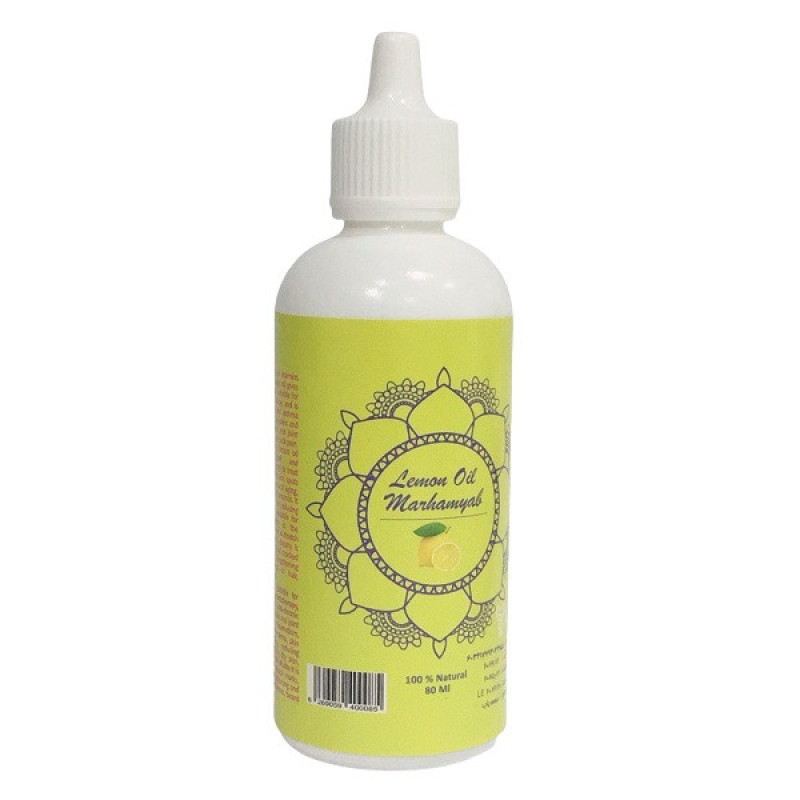 روغن تقویت کننده مو ابرو ریش و سبیل مرهم یاب مدل لیمو حجم 80 میلی لیتر