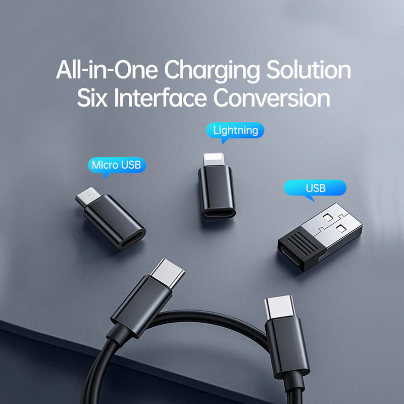 کابل تبدیل USB-CUSB به LightningUSB-CMicro USB مک‌ دودو مدل Box با طول 0.3 متر