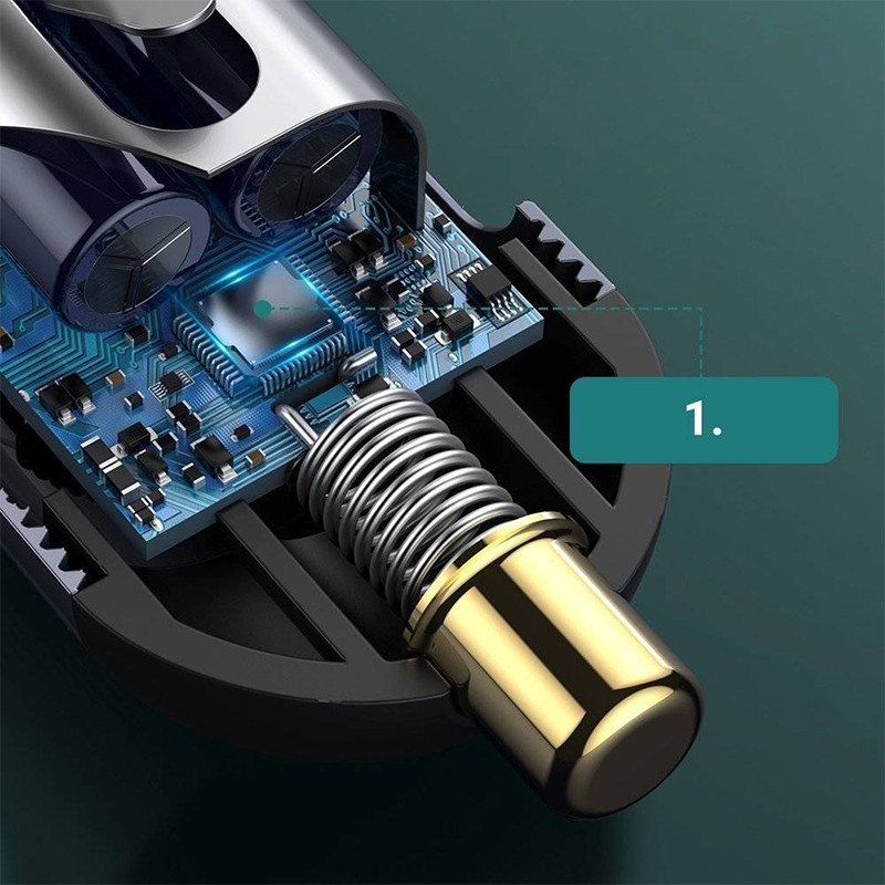 شارژر فندکی 120 وات بیسوس مدل CCBX-120C2X