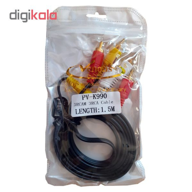 کابل 3 به 3 RCA ونوس مدل PV-K990 طول 1.5 متر