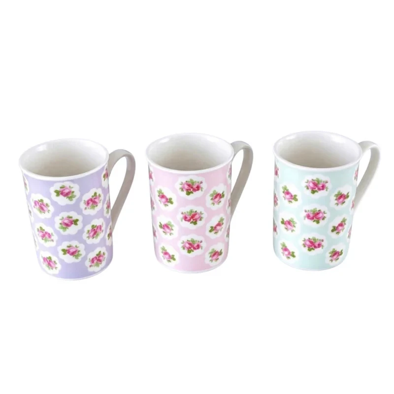 ماگ انگلیش هوم طرح گل مدل Stephani بسته 3 عددی