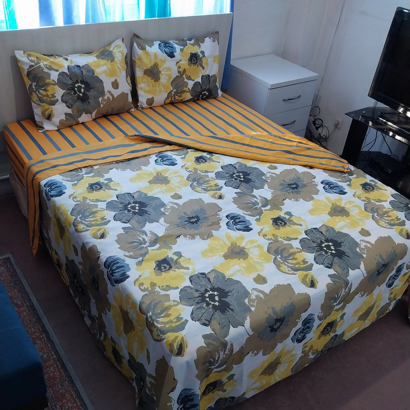 روکش لحاف  مدل niki11 آبرنگی یکنفره سایز 220×160 سانتی متر