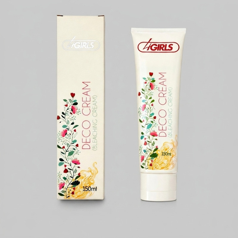 کرم دکلره 4گرلز مدل Bleachinc حجم 150میلی‌لیتر رنگ سفید