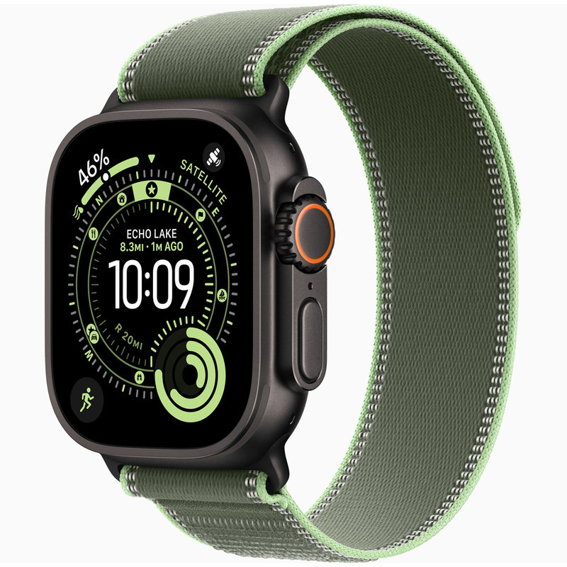 ساعت هوشمند 49 میلی متری اپل مدل Ultra 3 Black Titanium Case با بند Trail