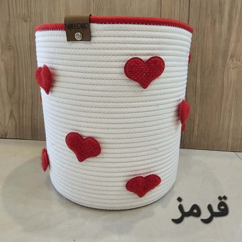 ست سطل و جای دستمال کاغذی لالیپاپ مدل Lovely