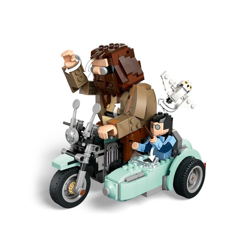 لگو 617 تکه سری هری پاتر مدل Hagrid &amp; Harry s Motorcycle Ride کد 76443