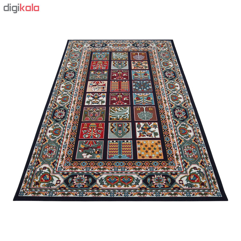 گلیم ماشینی طرح خشتی سلطنتی کد 404