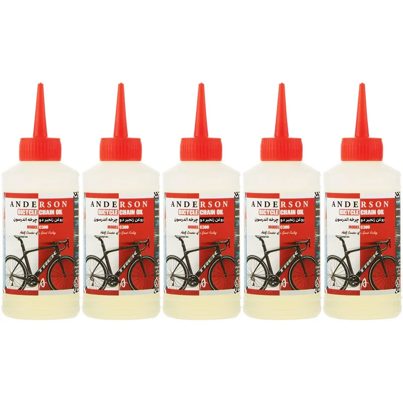 روغن زنجیر دوچرخه اندرسون مدل C300 حجم 80 میلی لیتر بسته 5 عددی