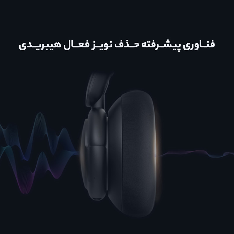 هدفون بلوتوثی انکر مدل SoundCore Life Q30 با نویز کنسلینگ فعال (ANC)، درگاه شارژ USB Type-C، دارای میکروفون دوگانه با حذف نویز، مجهز به فناوری Hi-Res Audio، دارای حالت Transparency برای شنیدن صدای محیط
