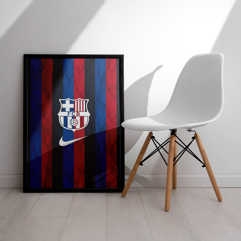 تابلو مدل دیواری طرح بارسلونا Barcelona  کد FD589
