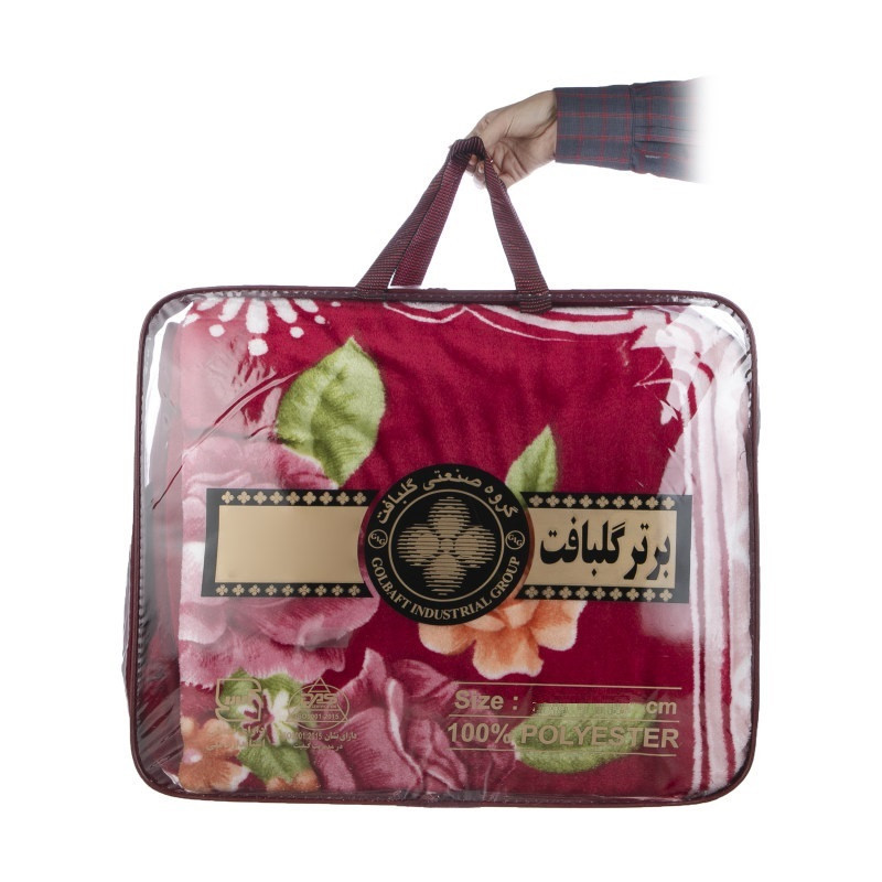 پتو گلبافت مدل برجسته کد 12914 سایز 160x220 سانتی متر