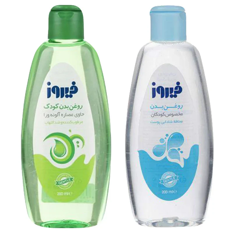 روغن بدن کودک فیروز کد 7 حجم 200 میلی لیتر مجموعه 2 عددی