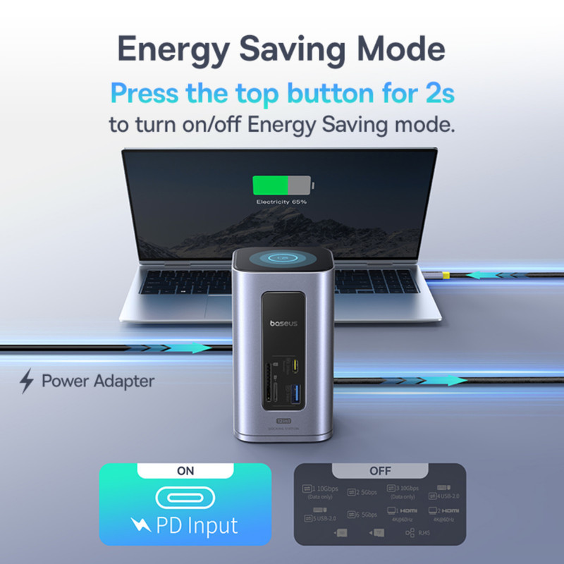 هاب 12 پورت USB-C بیسوس مدل BS-OH198