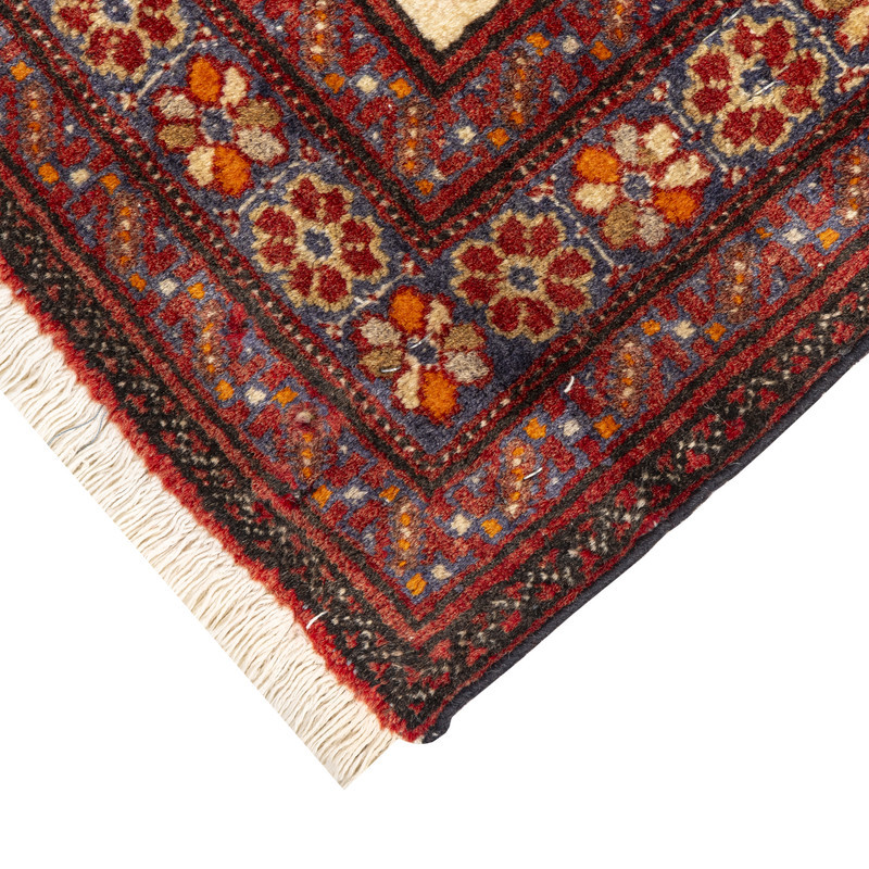 فرش دستبافت نیم متری طرح بلوچ کد 29P644 زمینه کرم