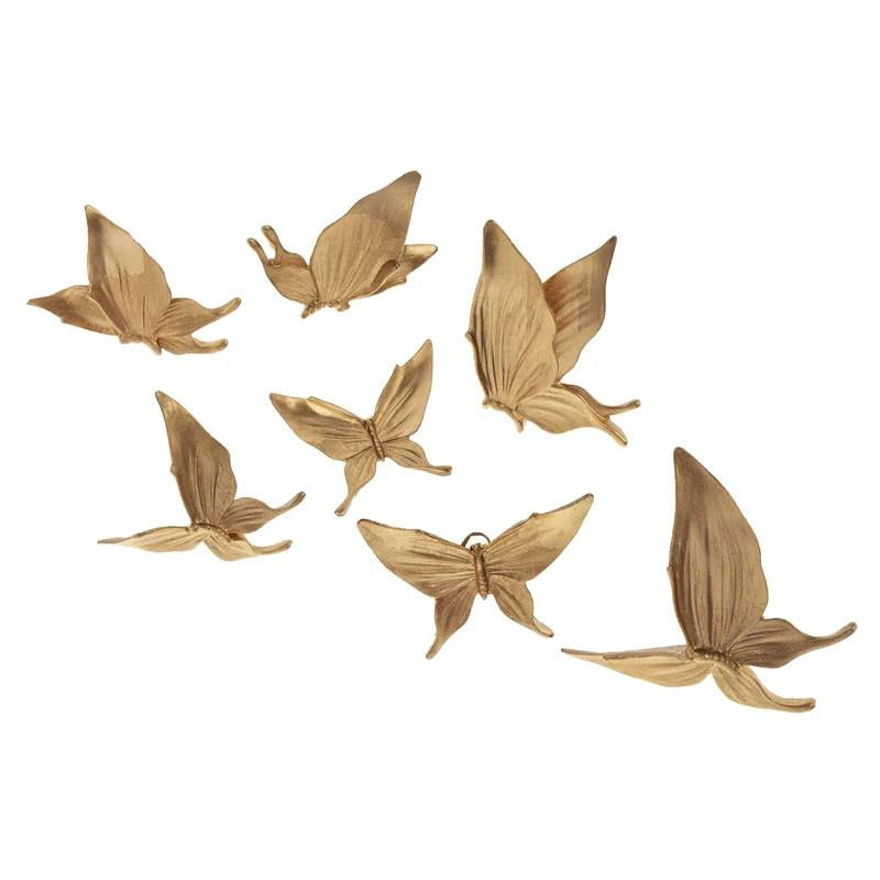 دیوارکوب طرح پروانه کد 01 مجموعه 7 عددی