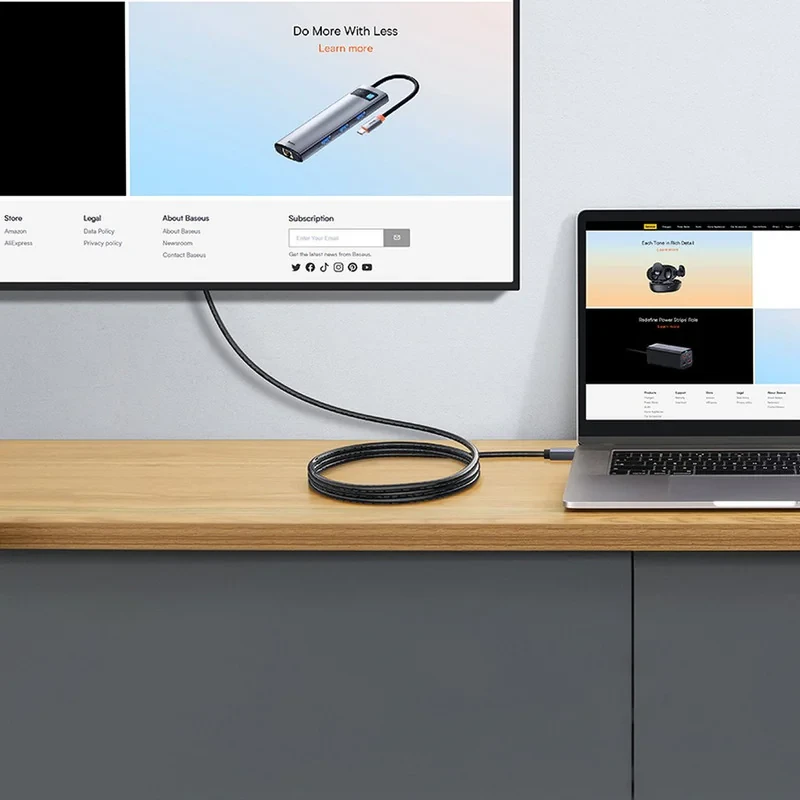 کابل HDMI 4K باسئوس مدل Graphene طول 2 متر