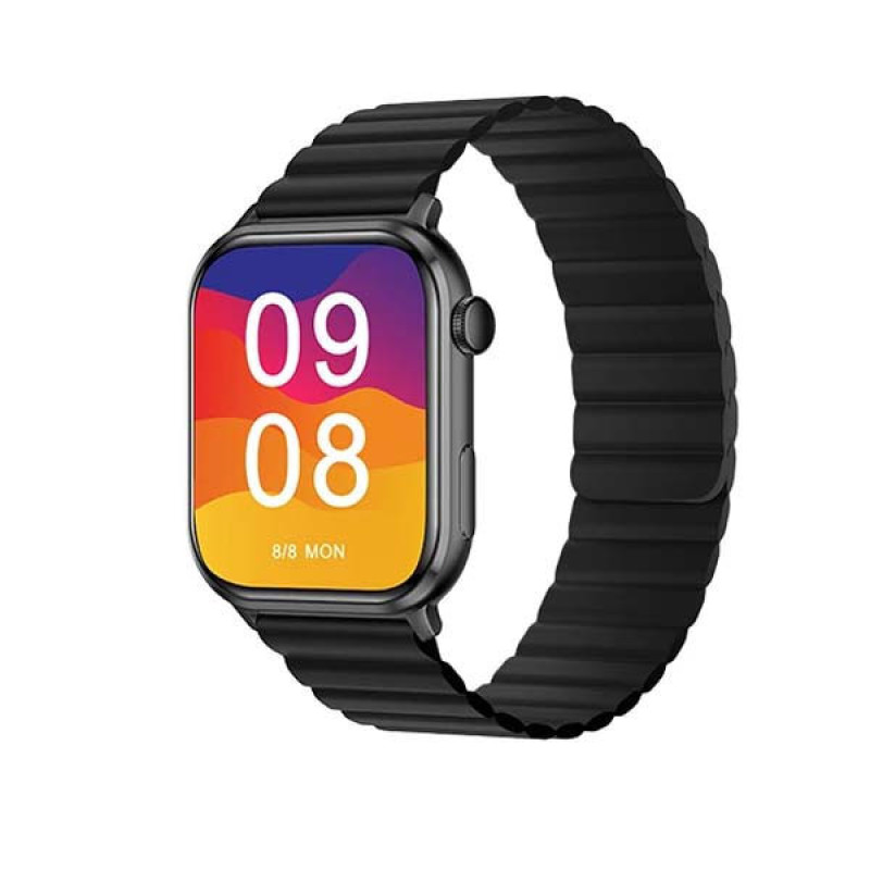 ساعت هوشمند آی می لب مدل IMILAB W02 دارای قابلیت های صفحه نمایش رنگی، صفحه نمایش لمسی، کنترل موسیقی (Music Player)، کنترل سطح اکسیژن خون، قابلیت مکالمه از طریق بلوتوث بند سیلیکون