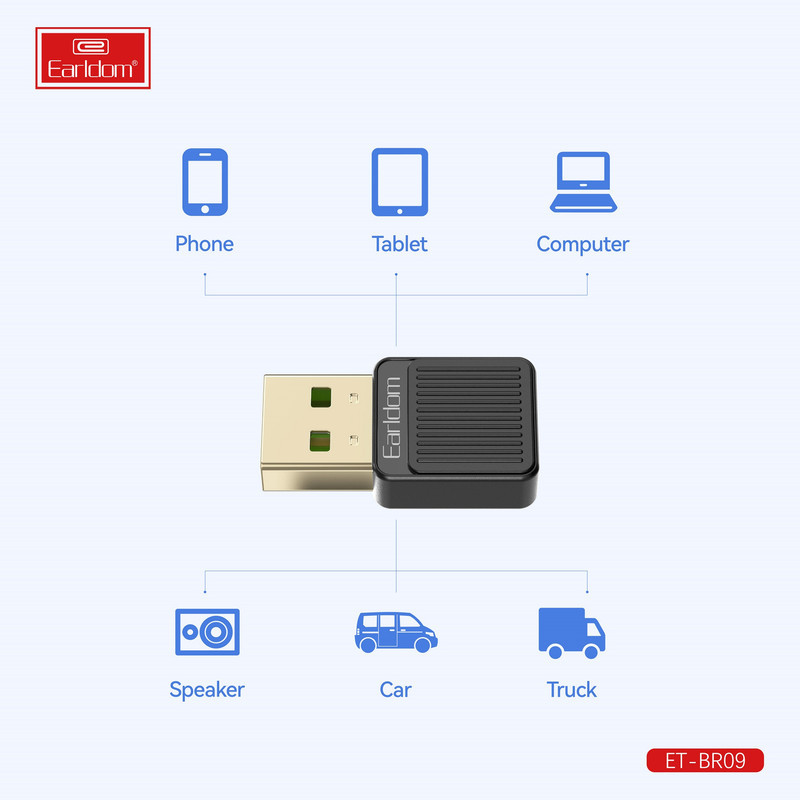 دانگل بلوتوث ارلدام مدل ET-BR09